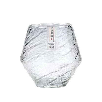 Japanese Hammer Pattern Crystal Whiskey Glasses - 420 mL