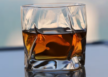 Japanese Crumpled Paper Rocks Glass - 260 mL